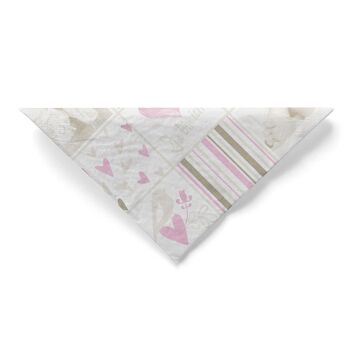 Serviette bébé en tissu rose, 33 x 33 cm, 3 plis, 100 pièces 4