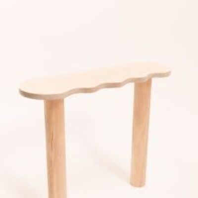 MESA CONSOLA DE MADERA CON FORMA ONDULADA SPLASH