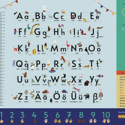 Almohadilla de escritorio Alfabeto para niños 60x40 cm