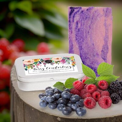 Berry Comforting Foaming Sugar Scrub Barra de ducha VEGAN