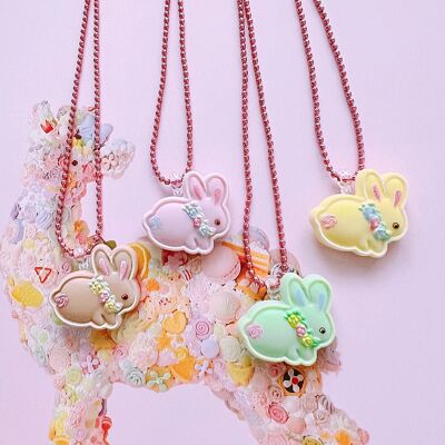 Pop Cutie Bunny Cookie  Kids Necklace