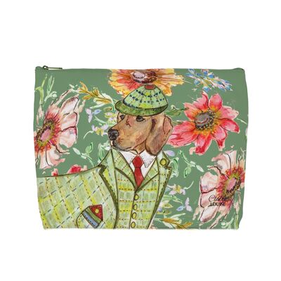 Large Wash Bag - Cottage Floral Hound