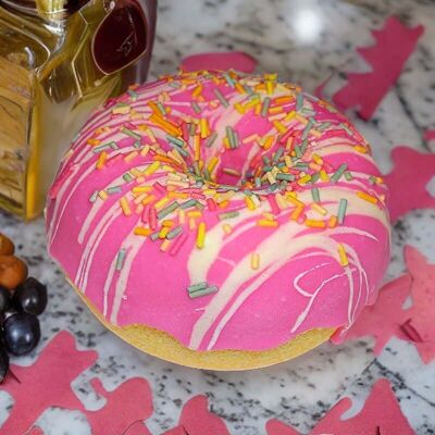 Berry Vanilla Sprinkle Donut Bath Bomb VEGAN