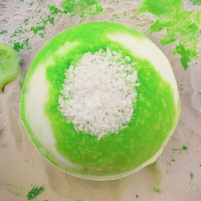 Coconut Lime Fizzy Badebombe VEGAN