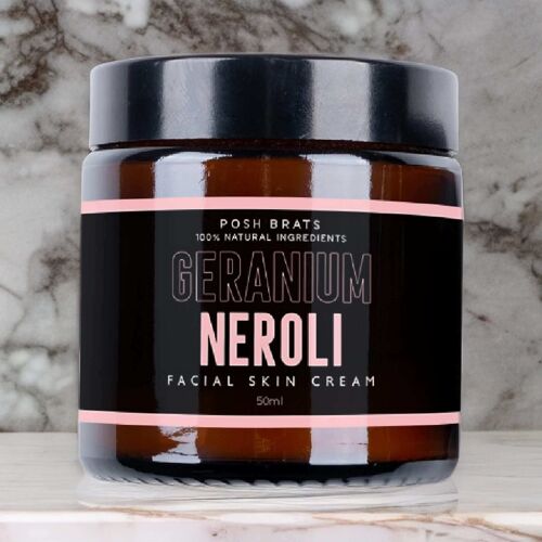 Geranium Neroli Aromatherapy Facial Skin Cream VEGAN