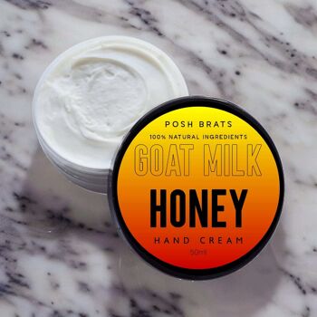 Crème mains réparatrice apaisante au lait de chèvre, aloe vera et miel 1