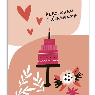 Série de cartes postales Pastelica Félicitations