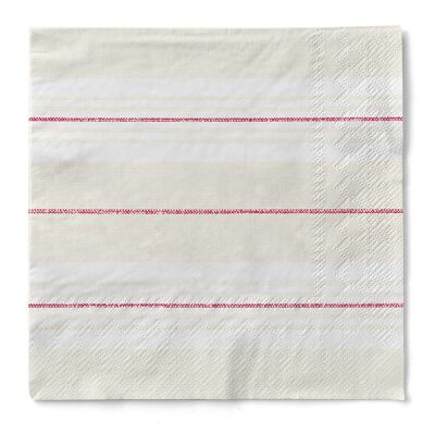 York napkins in bordeaux-beige made of tissue 40 x 40 cm, 3-ply, 100 pieces