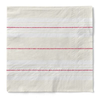 Servilletas York en burdeos-beige de tejido 40 x 40 cm, 3 capas, 100 piezas