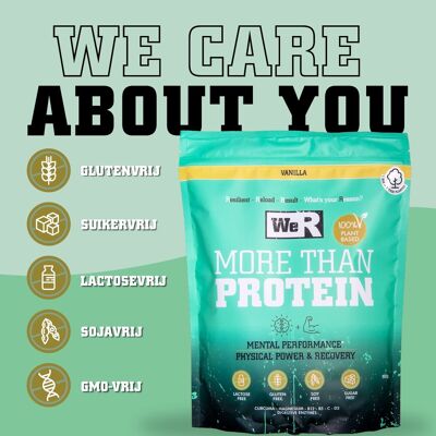 We'R More Than Protein / Vegan Proteine Shake – Vanille – 900g –Vegan - Corps & esprit