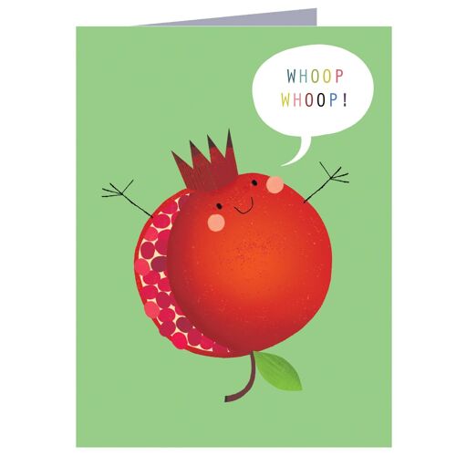 SM67 Mini Pomegranate Greetings Card
