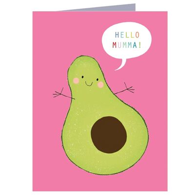 SM75 Mini-Avocado-Karte „Hallo Mama“