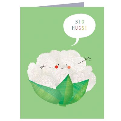 SM76 Mini carte de vœux chou-fleur