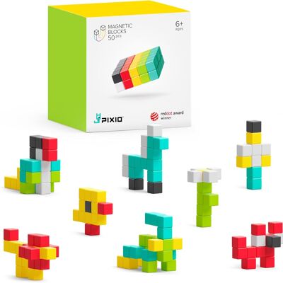 PIXIO-50, jeu de construction magnétique en style Pixel Art