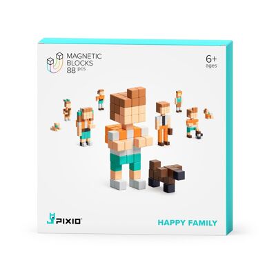 PIXIO Happy Family, Kids set with magnetic blocks