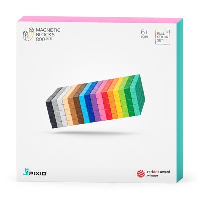 PIXIO-800, Magnetic Blocks, 16 colors