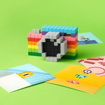 PIXIO-800, Blocs Magnétiques, 16 couleurs - Jouet pour enfants et adultes - Petits blocs de construction 7