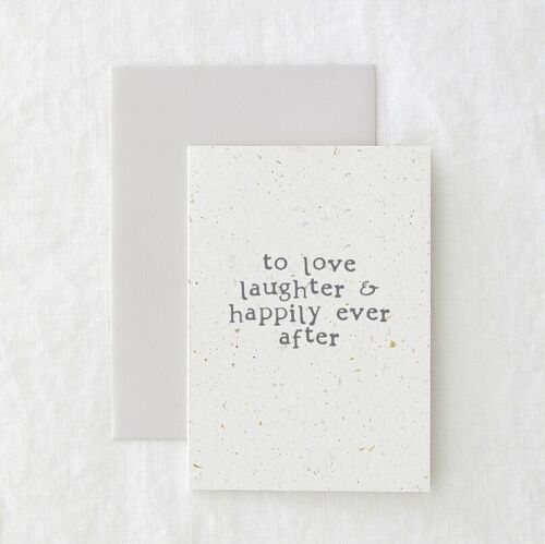 Happily Ever After Coffee Grounds Love Greetings Card