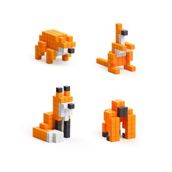 PIXIO Orange Animaux 6