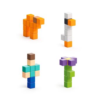 Blocs magnétiques PIXIO Surprise - Jouet pour enfants et adultes - Petits blocs de construction 7