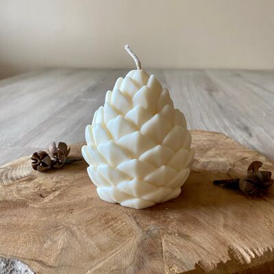 Pine cone candle