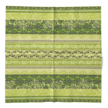 Serviette Thea en citron vert en tissu 40 x 40 cm, 3 plis, 100 pièces 3