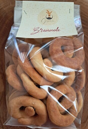 Brennole - biscuits salés friables au fenouil, paquet de 300g