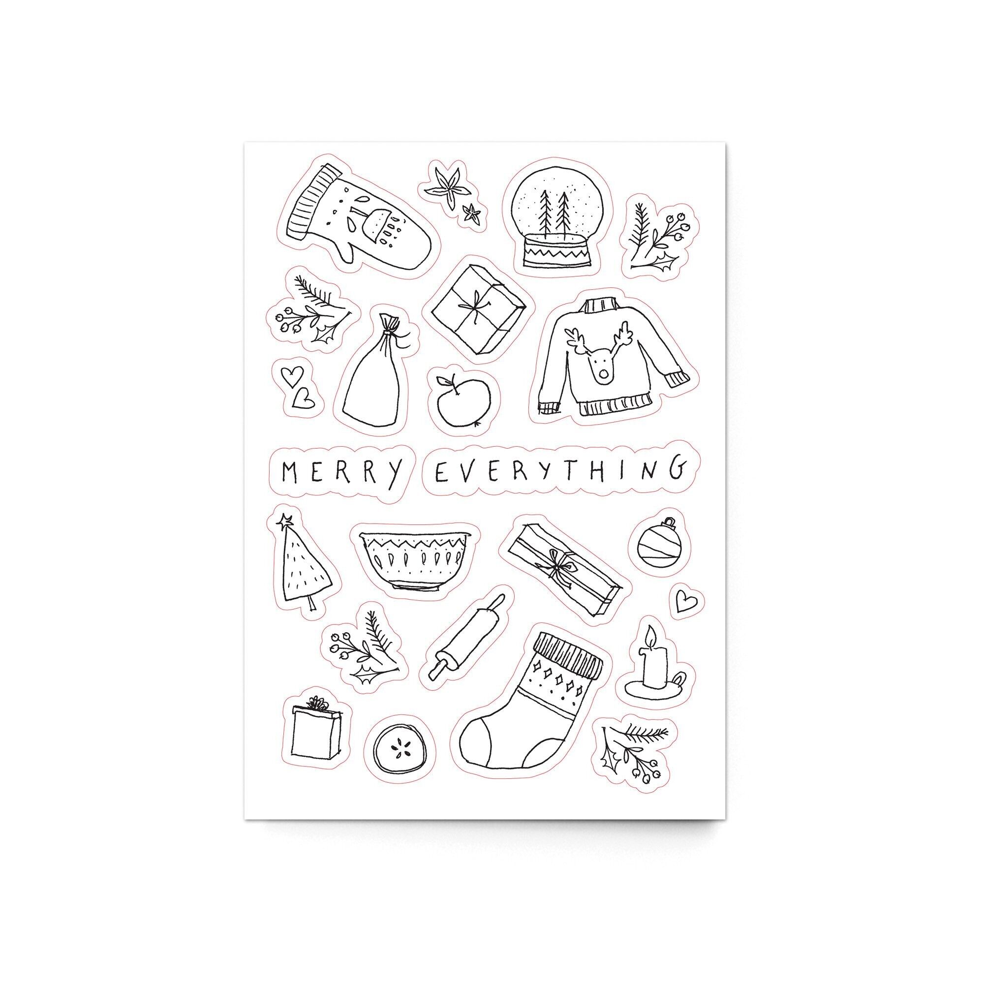 Foglio di adesivi A6 "Buon tutto"