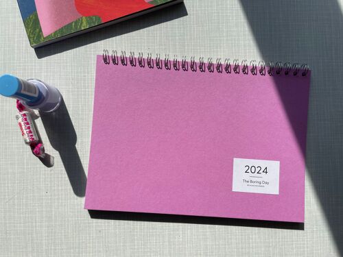 Tischkalender 2024 Pink