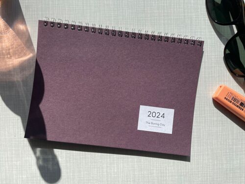 Tischkalender 2024 Aubergine