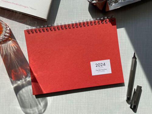 Tischkalender 2024 Rot