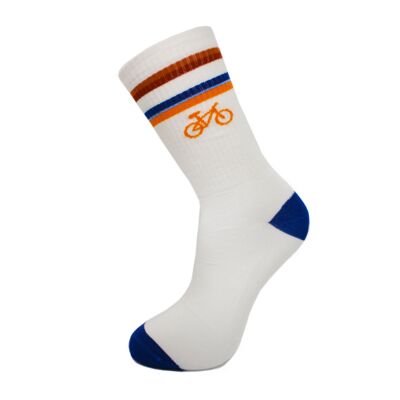 Calcetines de bambú Bikes Crew Naranja