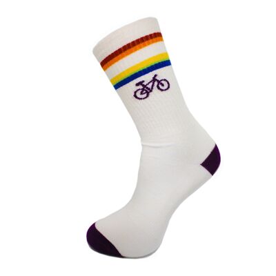 Bikes Crew bamboo socks Pride