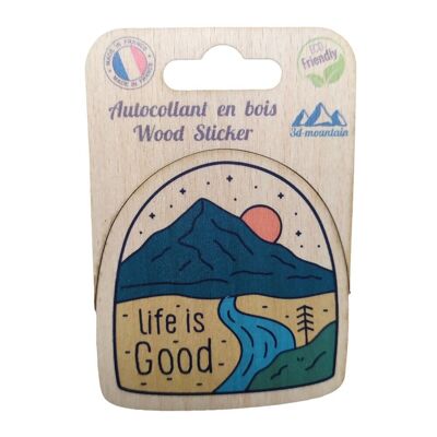 Stickers en bois "life is good"