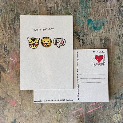 Postkarte "Happy Birthday Kinderkarte"