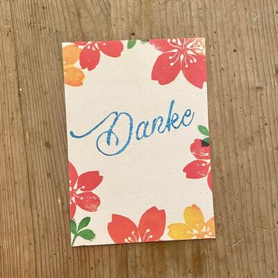 Postkarte  "Danke"