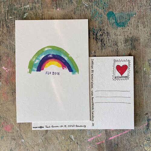 Postkart "Regenbogen Für Dich"