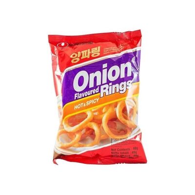 Onion Rings épicés chips coréens - 40G (NONGSHIM)