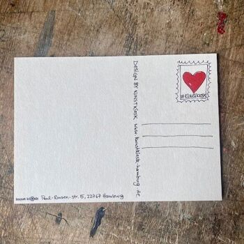 Carte postale "Déclaration d'amour" 2