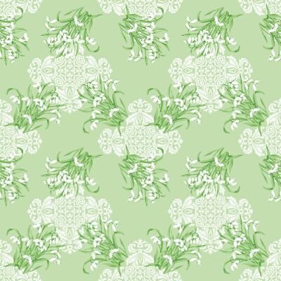 Tablecloth Melanie in green from Linclass® Airlaid 80 x 80 cm, 20 pieces