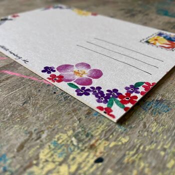 Carte postale bouquet de fleurs « Carte de félicitations » 4