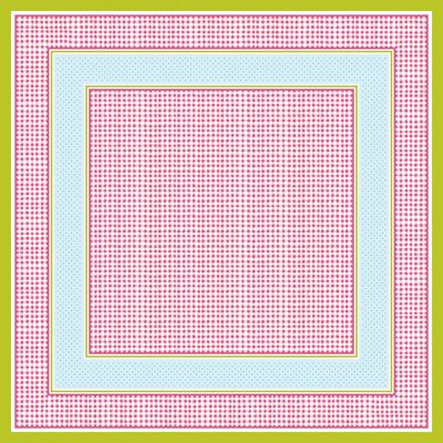 Nappe Vichy en rose de Linclass® Airlaid 80 x 80 cm, 20 pièces