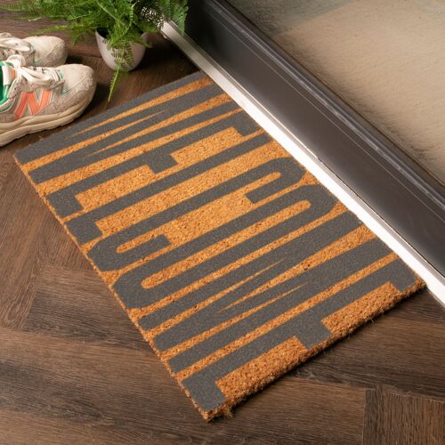 Grey Large Welcome Doormat