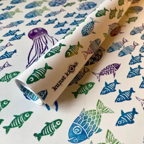 Geschenkpapier "Fische & Meer"