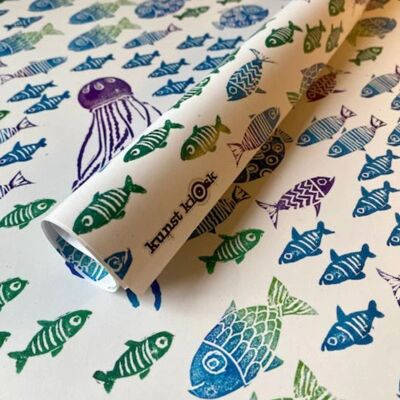 Geschenkpapier "Fische & Meer"