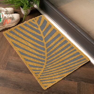 Grey Palm Doormat