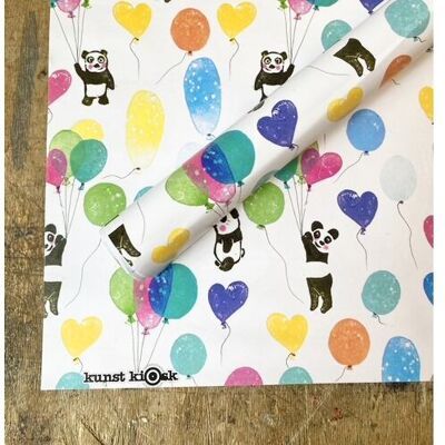 Geschenkpapier "Ballon Panda"