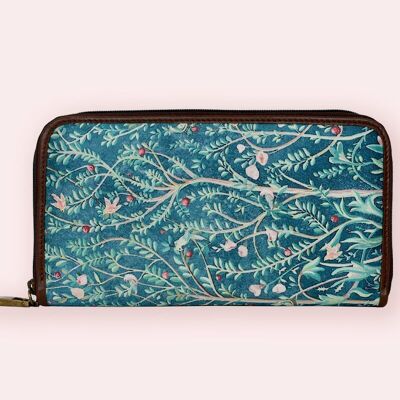 Wallet "Flowers and Birds" Art Nouveau