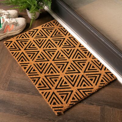 Geometric Triangle Doormat