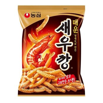 Shrimp flavoured cracker spicy - saveur crevette épicé 75G (NONGSHIM)